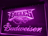 Philadelphia Eagles Budweiser LED Neon Sign USB - Purple - TheLedHeroes