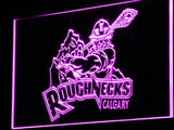 Calgary Roughnecks LED Neon Sign USB - Yellow - TheLedHeroes