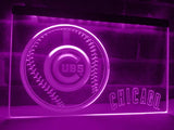 Chicago Cubs (2) LED Neon Sign USB - Purple - TheLedHeroes