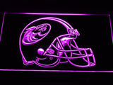 Austin Wranglers Helmet LED Neon Sign USB - Purple - TheLedHeroes