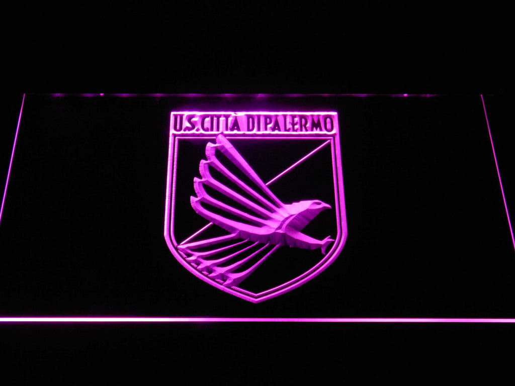 U.S. Citta?Ç di Palermo LED Neon Sign Electrical - Purple - TheLedHeroes