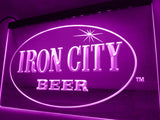 Iron City Beer LED Neon Sign USB - Purple - TheLedHeroes