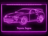 Toyota Supra (2) LED Neon Sign USB - Purple - TheLedHeroes