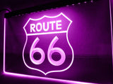Route 66 Mother Road LED Neon Sign USB - Purple - TheLedHeroes