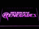 Melbourne Renegades LED Neon Sign USB - Purple - TheLedHeroes