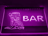 Duff Bar (2) LED Neon Sign USB - Purple - TheLedHeroes