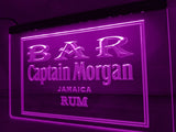 Captain Morgan Jamaica Rum Bar LED Neon Sign USB - Purple - TheLedHeroes