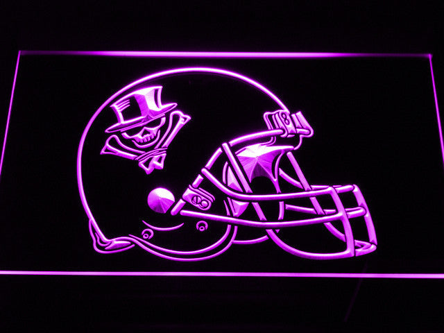 New Orleans VooDoo Helmet LED Sign - Purple - TheLedHeroes