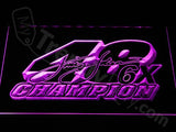 Jimmie Johnson LED Neon Sign Electrical - Purple - TheLedHeroes