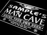 Man Cave Beer Name Personalized Custom LED Sign - White - TheLedHeroes