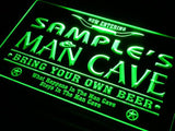 Man Cave Beer Name Personalized Custom LED Sign - Green - TheLedHeroes
