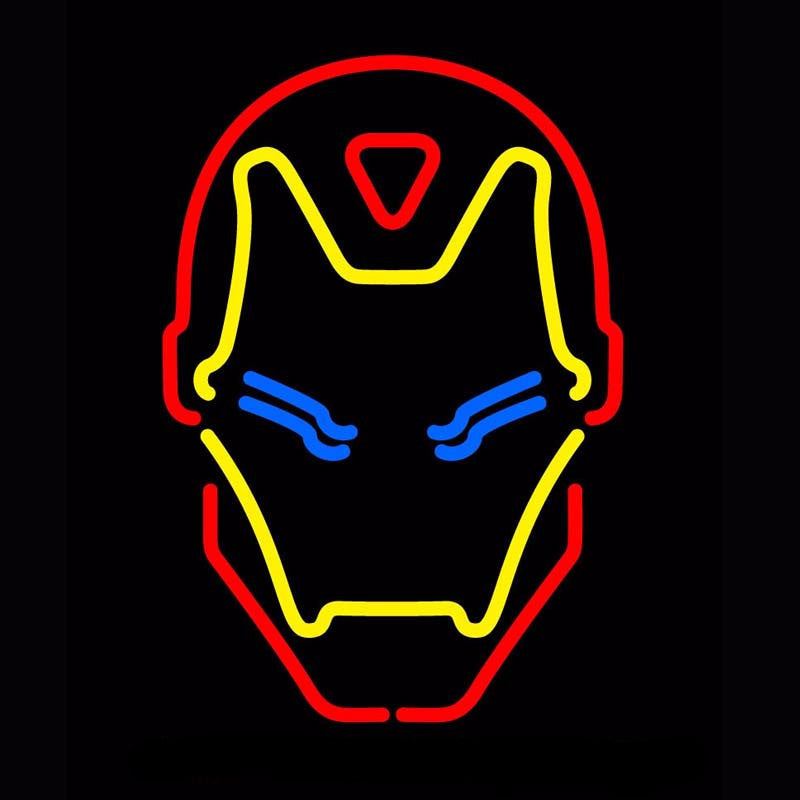 Iron Man Neon Bulbs Sign 16x24 -  - TheLedHeroes