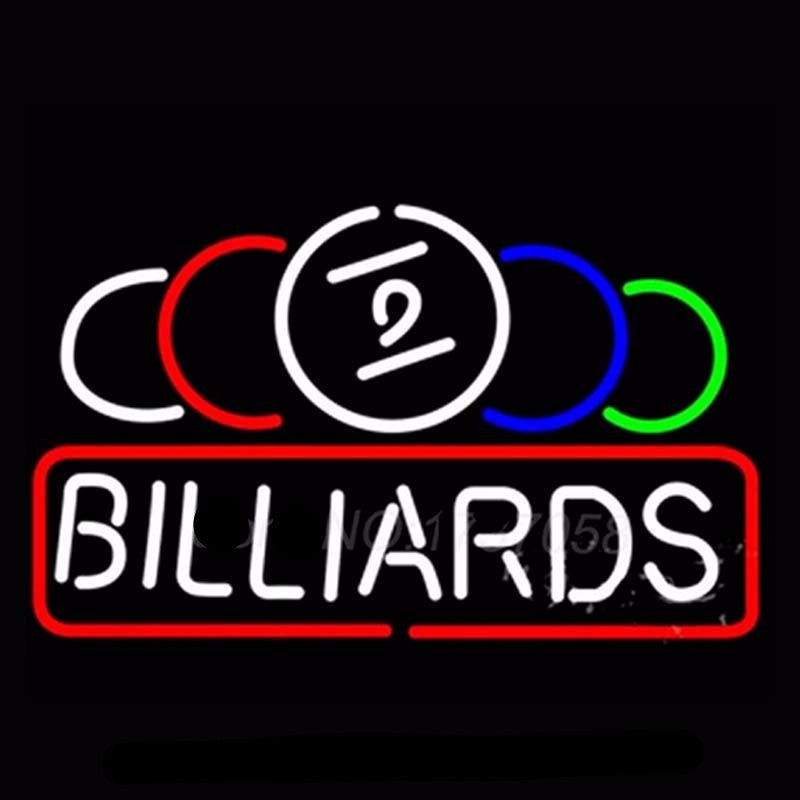 Ball Billiard Pool Neon Bulbs Sign 24x15 -  - TheLedHeroes