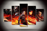 Witcher 3 5 Pcs Wall Canvas -  - TheLedHeroes