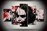 Batman the Joker 5 Pcs Wall Canvas -  - TheLedHeroes