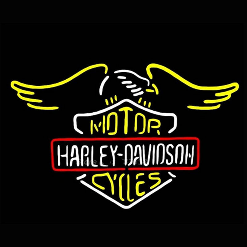 Harley Davidson Neon Bulbs Sign 24X20 -  - TheLedHeroes