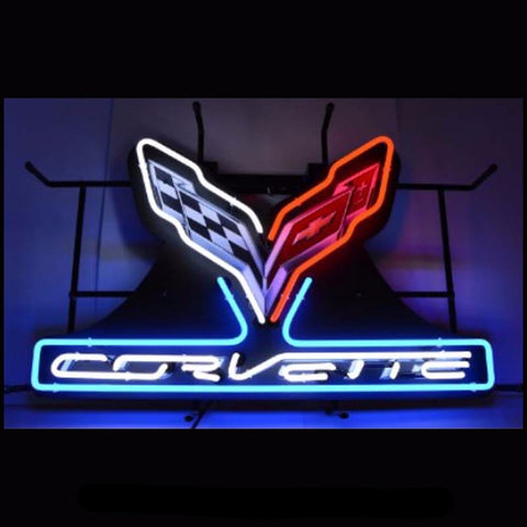 Corvette C7 Stingray Neon Bulbs Sign 30x20 -  - TheLedHeroes