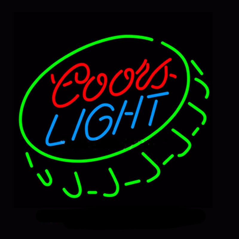 Coors Light Caps Neon Bulbs Sign 18x24 -  - TheLedHeroes