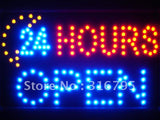 FREE 24 Hours OPEN Moon Shop LED Sign -  - TheLedHeroes