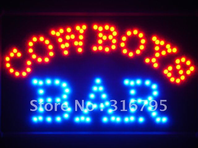 Cowboys Bar LED Sign Whiteboard -  - TheLedHeroes