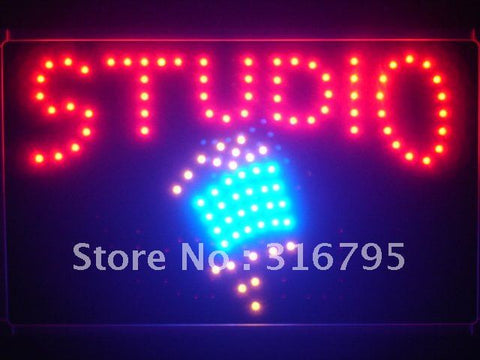 Studio Microphone DJ Led Sign WhiteBoard -  - TheLedHeroes