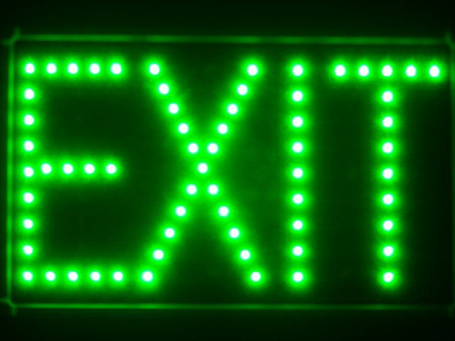 EXIT Green LED Sign -  - TheLedHeroes