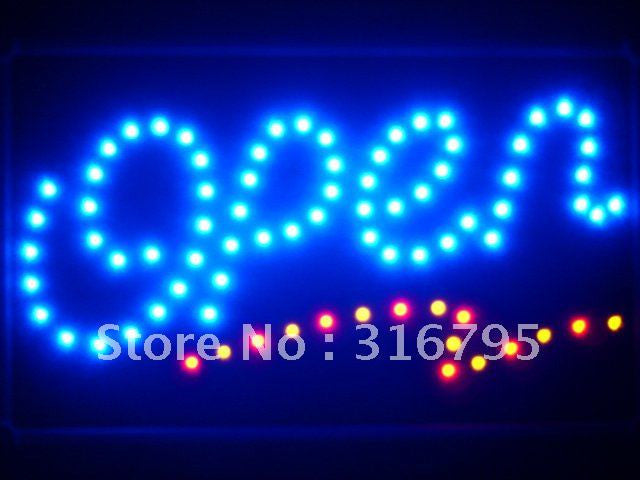 OPEN Script LED Sign WhiteBoard | The perfect gift for your room or cave