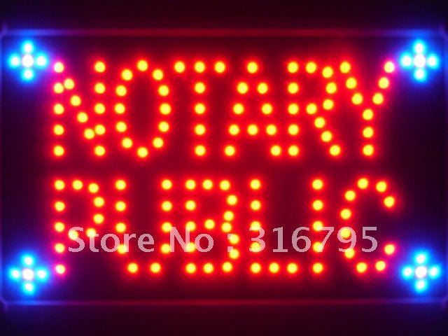 Notary Public Service Led Sign WhiteBoard -  - TheLedHeroes