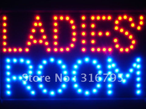 Ladies' Room Female Toilet LED Sign -  - TheLedHeroes