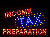 FREE Income Tax Preparation LED Sign 16