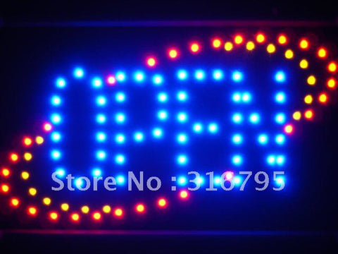 FREE Classic OPEN Business Led Sign WhiteBoard -  - TheLedHeroes