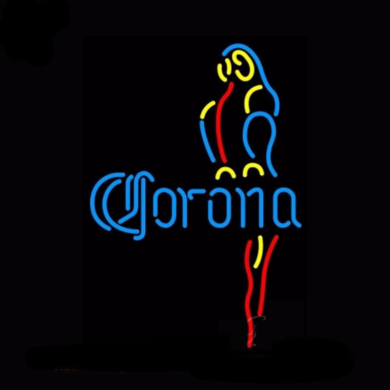 Corona Blue Parrot Neon Bulbs Sign 19x15 -  - TheLedHeroes