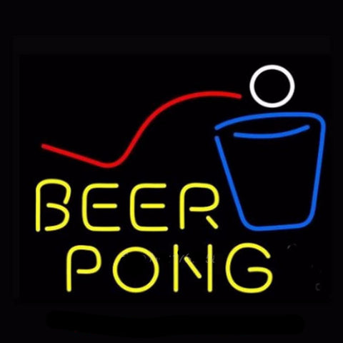 Beer Pong Neon Neon Bulbs Sign 17X14 -  - TheLedHeroes