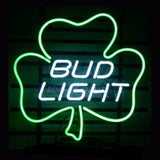 Bud Light Lucky Shamrock Neon Bulbs Sign 17x14 -  - TheLedHeroes