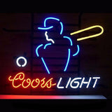Coors Light Baseball Neon Bulbs Sign 17x14 inches -  - TheLedHeroes