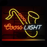 Coors Light Saxhorn Neon Bulbs Sign 17x14 -  - TheLedHeroes