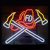Firefighter Neon Bulbs Sign 20x16 -  - TheLedHeroes