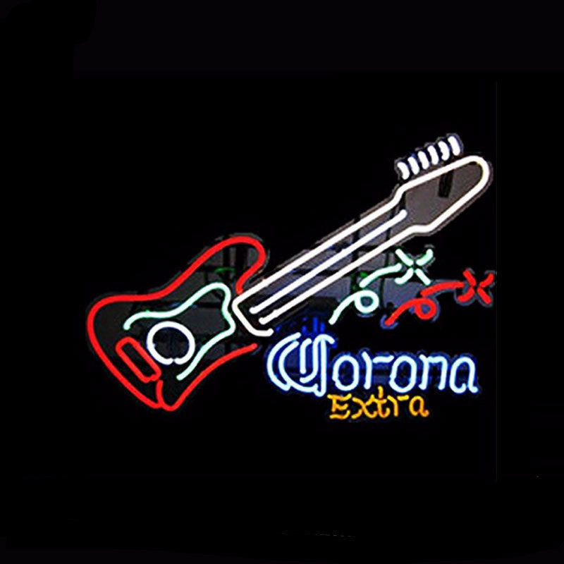 Corona Extra Guitar Neon Bulbs Sign 24x20 -  - TheLedHeroes