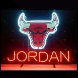 Chicago Bulls Jordan Neon Bulbs Sign 17x14 -  - TheLedHeroes