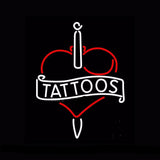 Tattoos Inside Heart Neon Bulbs Sign 17x14 -  - TheLedHeroes
