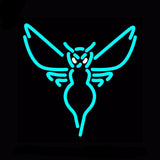 Charlotte Hornets Neon Bulbs Sign 17x17 -  - TheLedHeroes