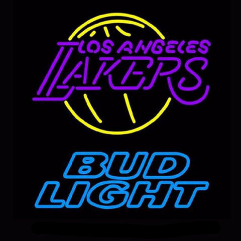 Los Angeles Lakers Neon Bulbs Sign 19x15 -  - TheLedHeroes