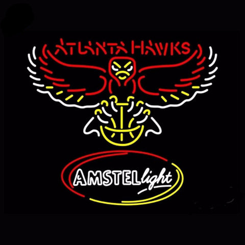 Atlanta Hawks Neon Bulbs Sign 24x31 -  - TheLedHeroes