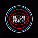 Detroit Pistons Neon Bulbs Sign 24x24 -  - TheLedHeroes
