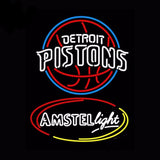 Detroit Pistons Neon Bulbs Sign 24x31 -  - TheLedHeroes