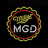 Miller MGD Neon Bulbs Sign 24x24 -  - TheLedHeroes