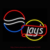 Pepsi & Lay's Neon Bulbs Sign 31x24 -  - TheLedHeroes