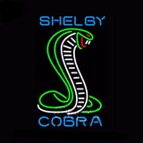 Shelby Cobra Neon Bulbs Sign 31x20 -  - TheLedHeroes