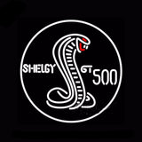 Shelby Gt 500 Neon Bulbs Sign 24x24 -  - TheLedHeroes