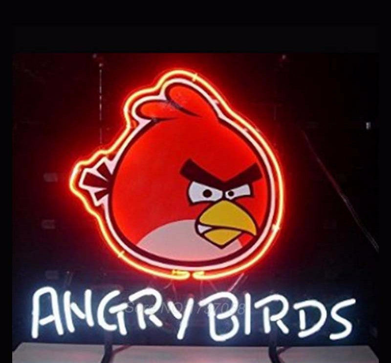 Angry Birds Neon Bulbs Sign 19x15 -  - TheLedHeroes